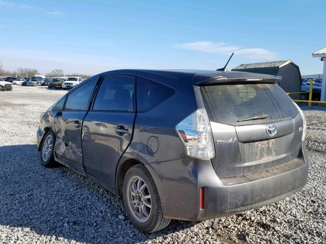 JTDZN3EU2C3123856 - 2012 TOYOTA PRIUS V GRAY photo 3