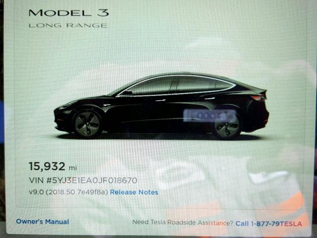 5YJ3E1EA0JF018670 - 2018 TESLA MODEL 3 BLACK photo 8