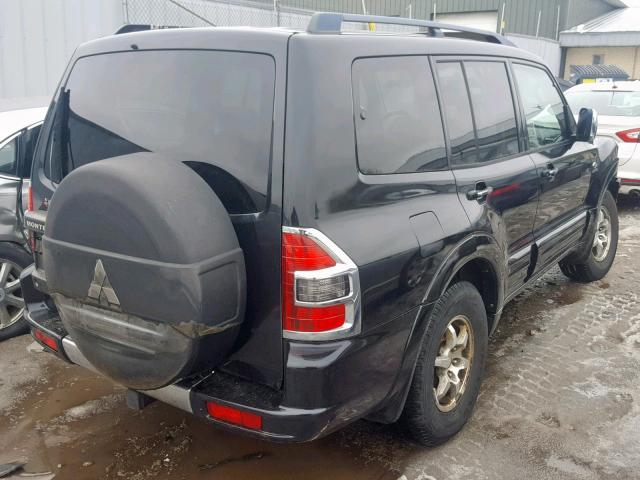 JA4MW51R01J038294 - 2001 MITSUBISHI MONTERO LI BLACK photo 4