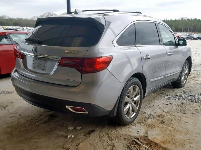 5FRYD4H98GB008164 - 2016 ACURA MDX ADVANC GRAY photo 4