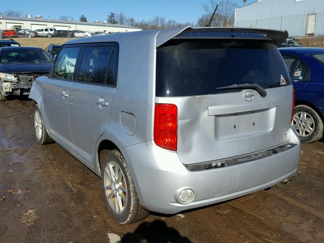 JTLZE4FE4A1100394 - 2010 TOYOTA SCION XB SILVER photo 3