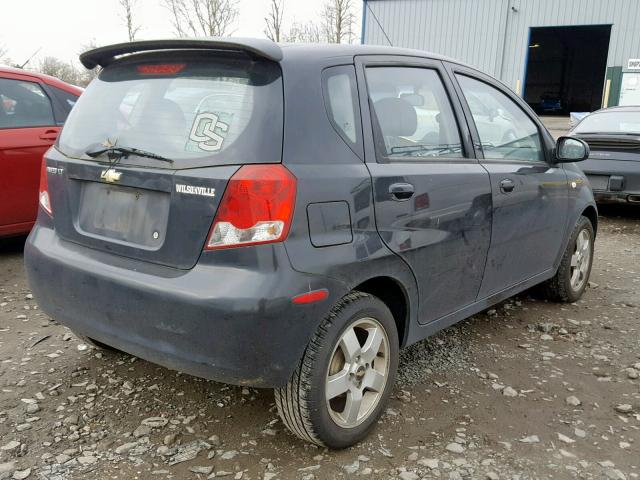 KL1TG66626B579665 - 2006 CHEVROLET AVEO LT BLACK photo 4