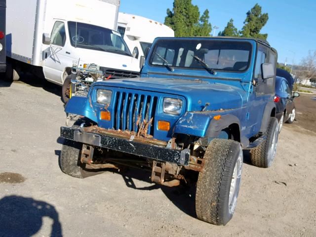 1J4FY29S4PP210082 - 1993 JEEP WRANGLER / BLUE photo 2