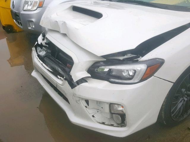 JF1VA2V62H9819780 - 2017 SUBARU WRX STI WHITE photo 9