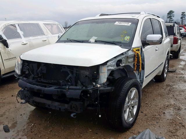 5N1AA0NE1DN613528 - 2013 NISSAN ARMADA PLA WHITE photo 2