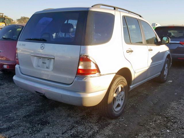 4JGAB54E4YA210166 - 2000 MERCEDES-BENZ ML 320 SILVER photo 4