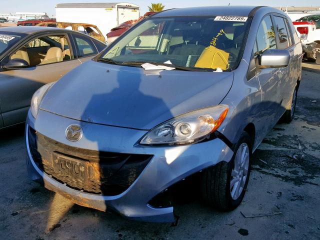 JM1CW2BL0C0125535 - 2012 MAZDA 5 BLUE photo 2