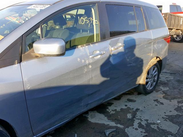 JM1CW2BL0C0125535 - 2012 MAZDA 5 BLUE photo 9