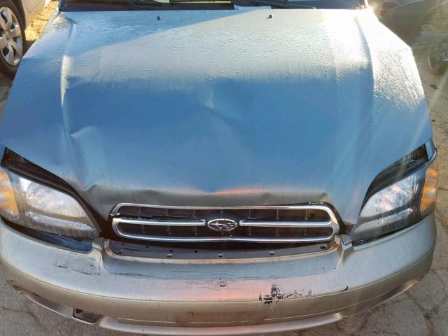 4S3BH686727650791 - 2002 SUBARU LEGACY OUT GREEN photo 7