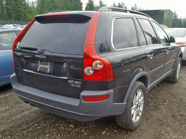 YV1CZ91H841040462 - 2004 VOLVO XC90 T6 BLACK photo 4