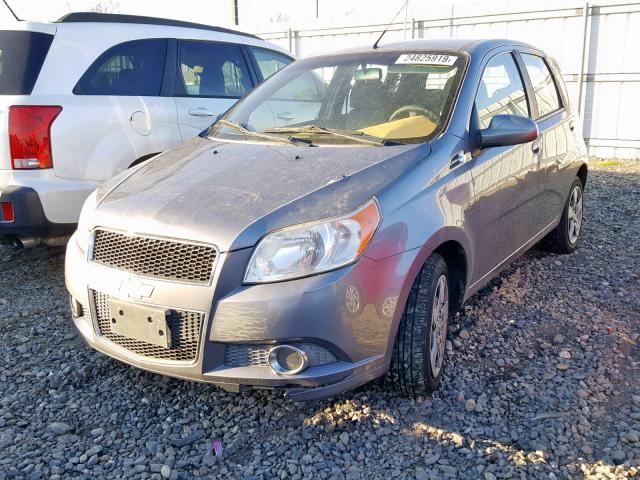 KL1TG6DE4BB170135 - 2011 CHEVROLET AVEO LT GRAY photo 2