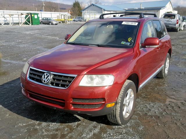 WVGZG77L25D018443 - 2005 VOLKSWAGEN TOUAREG 3. BURGUNDY photo 2