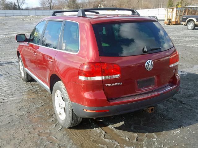 WVGZG77L25D018443 - 2005 VOLKSWAGEN TOUAREG 3. BURGUNDY photo 3