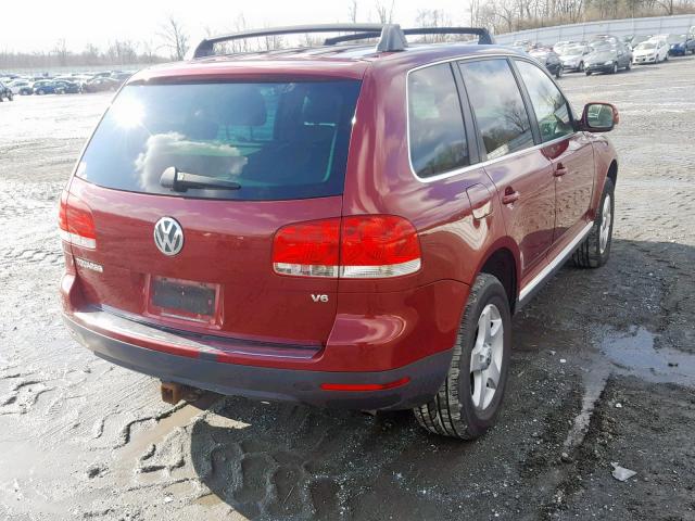 WVGZG77L25D018443 - 2005 VOLKSWAGEN TOUAREG 3. BURGUNDY photo 4