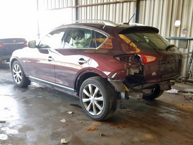 JN1BJ0HP0FM730034 - 2015 INFINITI QX50 MAROON photo 3