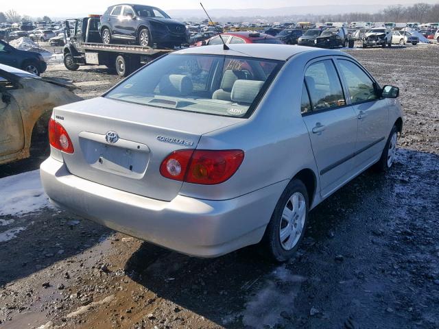 1NXBR32E33Z064521 - 2003 TOYOTA COROLLA CE SILVER photo 4