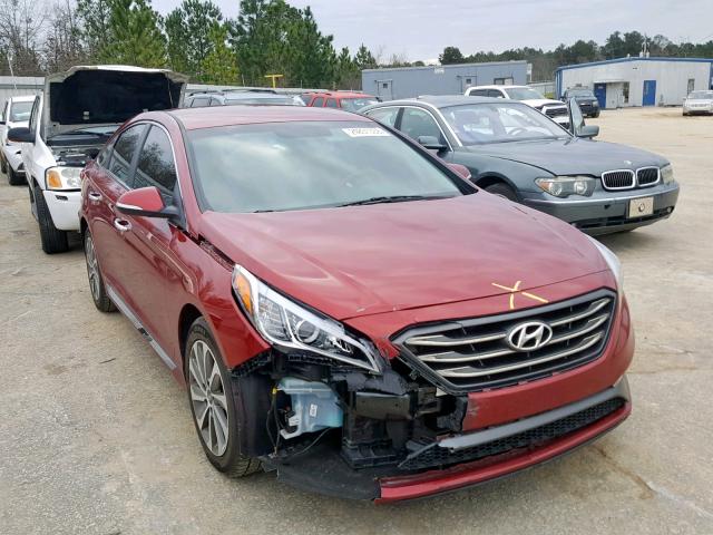 5NPE34AF2FH054516 - 2015 HYUNDAI SONATA SPO BURGUNDY photo 1