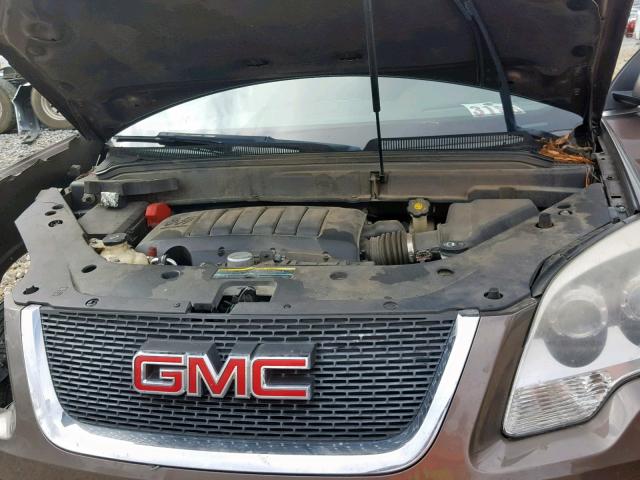 1GKER23D29J170703 - 2009 GMC ACADIA SLT BROWN photo 7