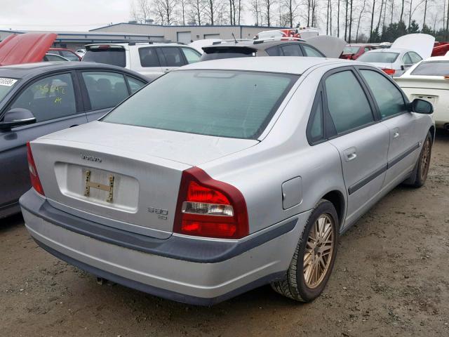 YV1TS92D921252137 - 2002 VOLVO S80 SILVER photo 4