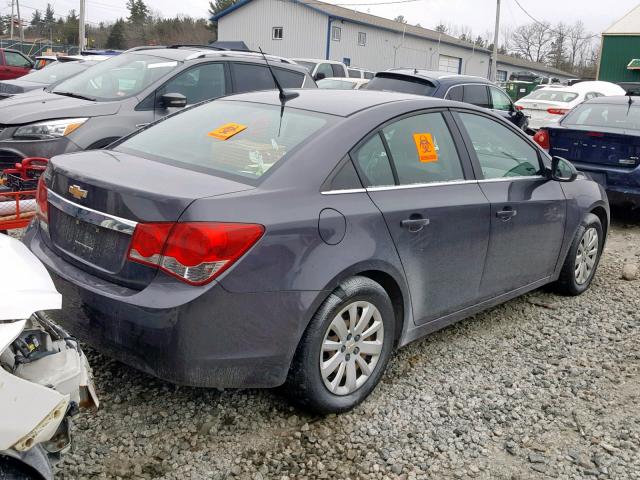 1G1PC5SHXB7101278 - 2011 CHEVROLET CRUZE LS GRAY photo 4