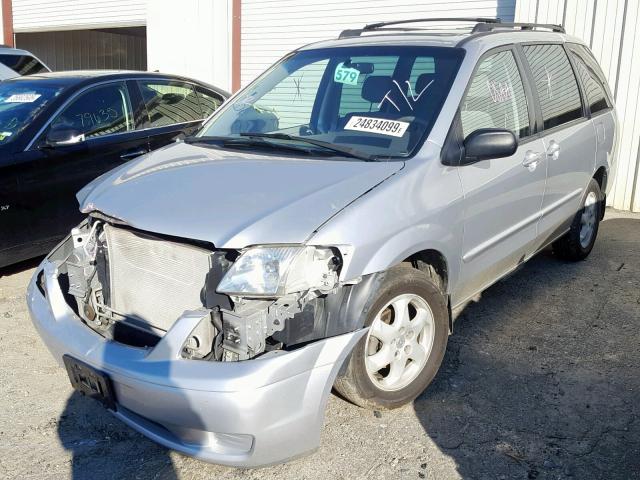 JM3LW28Y610189375 - 2001 MAZDA MPV WAGON SILVER photo 2