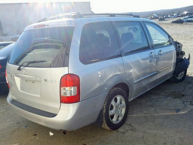 JM3LW28Y610189375 - 2001 MAZDA MPV WAGON SILVER photo 4