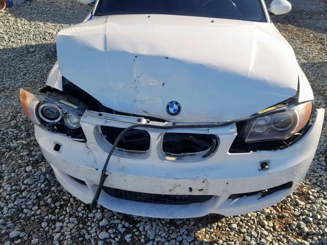 WBAUN93558VF55491 - 2008 BMW 135 I WHITE photo 9