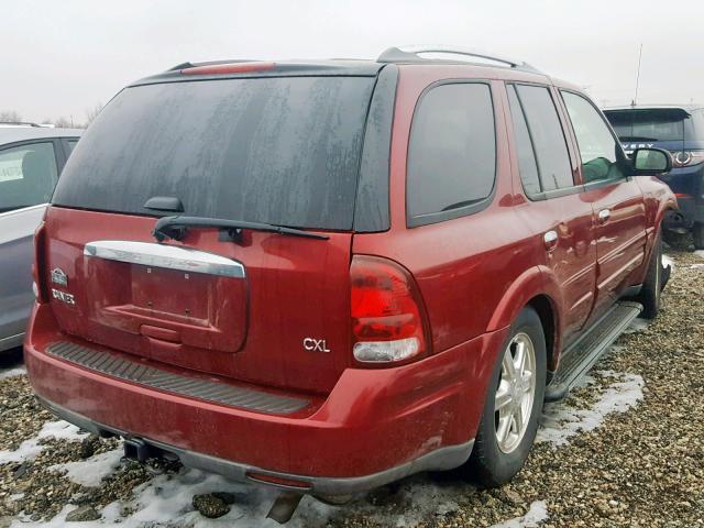 5GADT13S562177525 - 2006 BUICK RAINIER CX MAROON photo 4