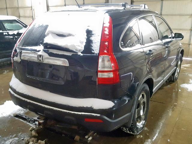 JHLRE48308C008904 - 2008 HONDA CR-V LX BLACK photo 4