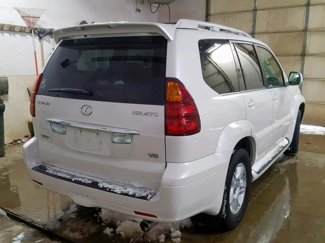 JTJBT20X170128246 - 2007 LEXUS GX 470 WHITE photo 4