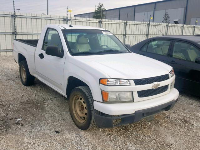 1GCCS149198124525 - 2009 CHEVROLET COLORADO WHITE photo 1