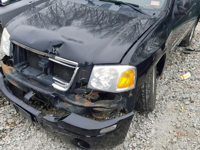 1GKDT13S262184225 - 2006 GMC ENVOY BLACK photo 9