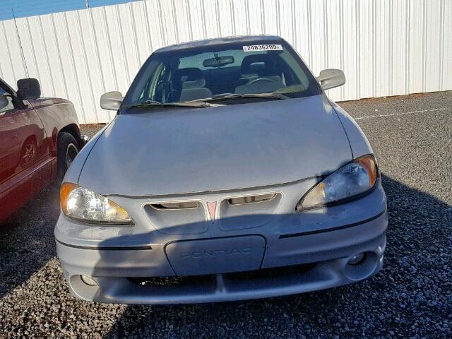 1G2NW52E7YM815539 - 2000 PONTIAC GRAND AM G SILVER photo 9