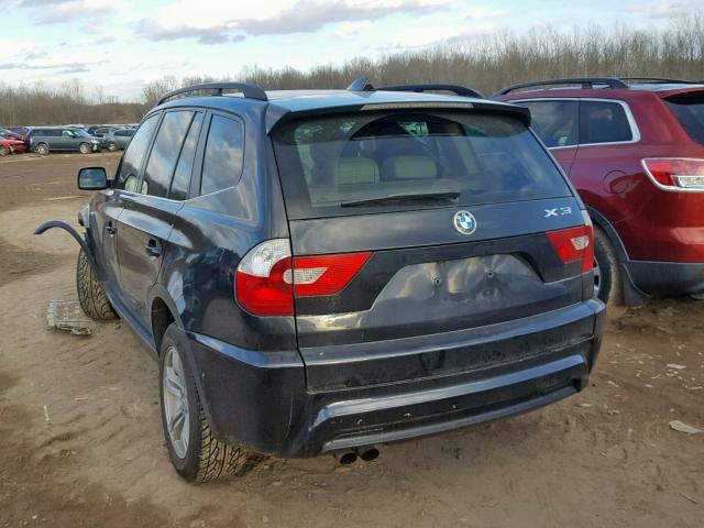 WBXPA934X6WG89863 - 2006 BMW X3 3.0I BLACK photo 3