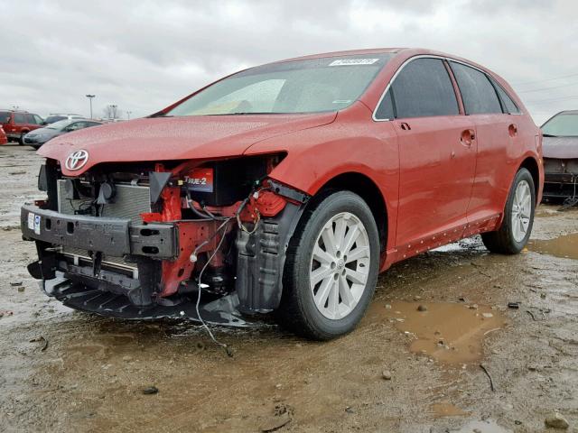 4T3ZA3BB9BU046283 - 2011 TOYOTA VENZA BASE RED photo 2