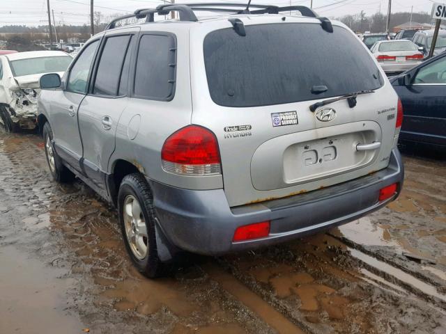 KM8SC73E16U078428 - 2006 HYUNDAI SANTA FE G GRAY photo 3