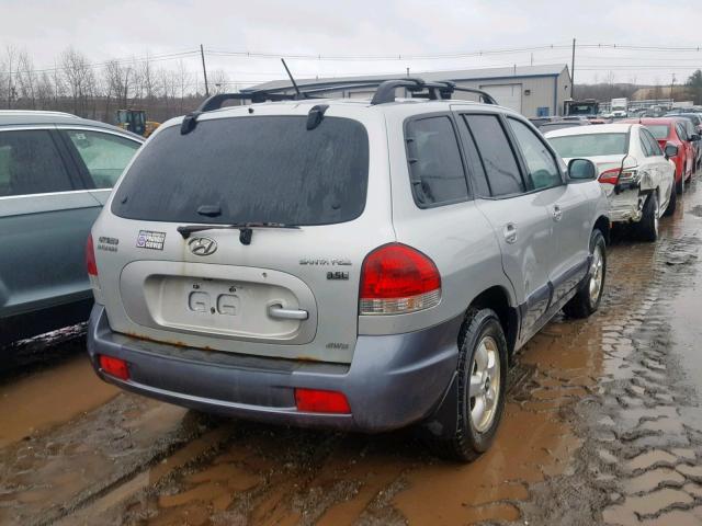 KM8SC73E16U078428 - 2006 HYUNDAI SANTA FE G GRAY photo 4