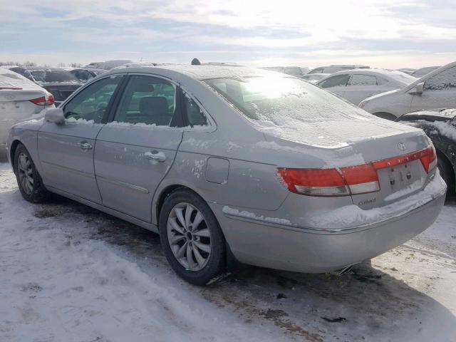 KMHFC46FX6A064548 - 2006 HYUNDAI AZERA SE SILVER photo 3