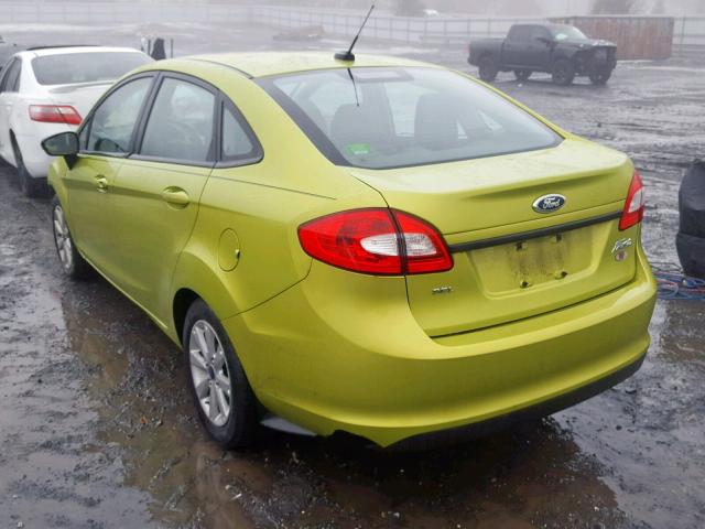 3FADP4CJXCM219578 - 2012 FORD FIESTA SEL GREEN photo 3