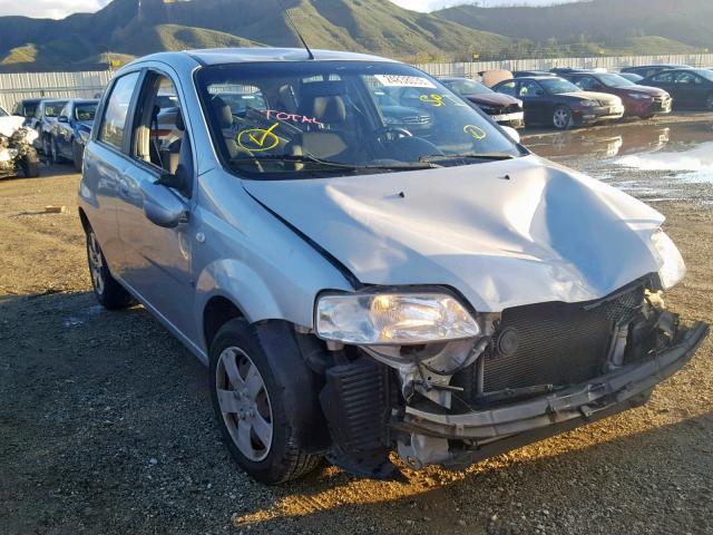 KL1TD66668B253511 - 2008 CHEVROLET AVEO BASE Күміс фото 1