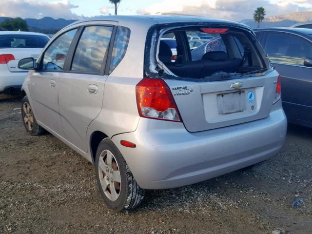 KL1TD66668B253511 - 2008 CHEVROLET AVEO BASE Күміс фото 3