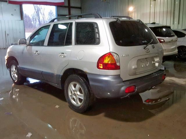 KM8SC73D54U801685 - 2004 HYUNDAI SANTA FE G SILVER photo 3