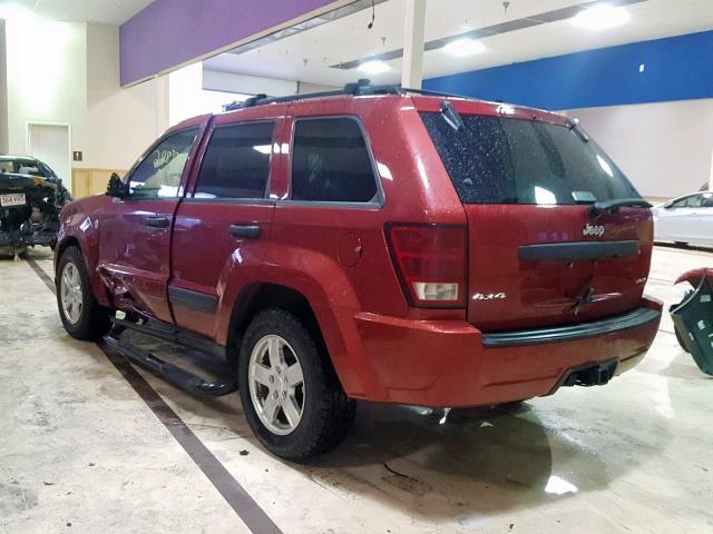 1J4HR48N05C516200 - 2005 JEEP GRAND CHER RED photo 3