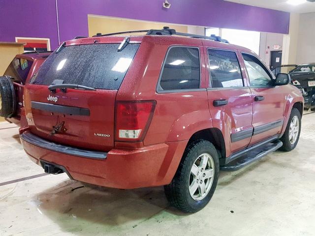 1J4HR48N05C516200 - 2005 JEEP GRAND CHER RED photo 4