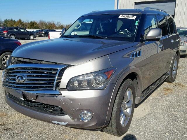 JN8AZ2NEXB9003078 - 2011 INFINITI QX56 SILVER photo 2