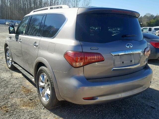 JN8AZ2NEXB9003078 - 2011 INFINITI QX56 SILVER photo 3