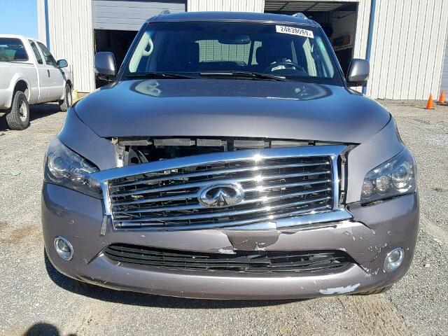 JN8AZ2NEXB9003078 - 2011 INFINITI QX56 SILVER photo 9