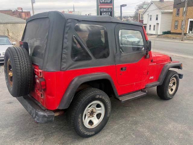 1J4FY29P6VP452168 - 1997 JEEP WRANGLER / RED photo 5