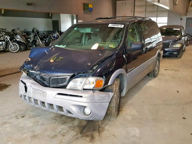 1GMDX03E01D296941 - 2001 PONTIAC MONTANA BLUE photo 2