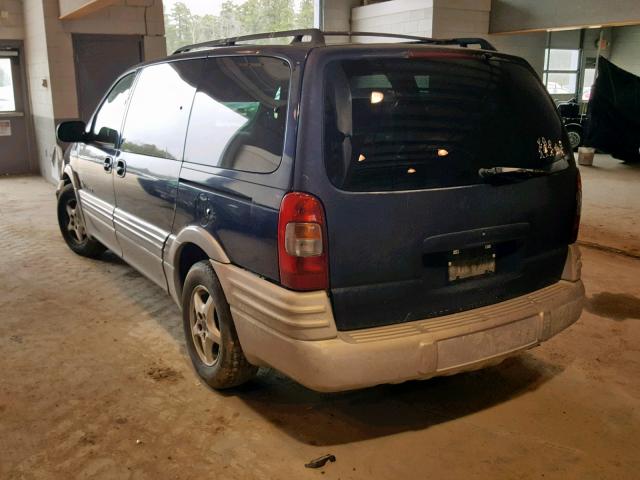 1GMDX03E01D296941 - 2001 PONTIAC MONTANA BLUE photo 3